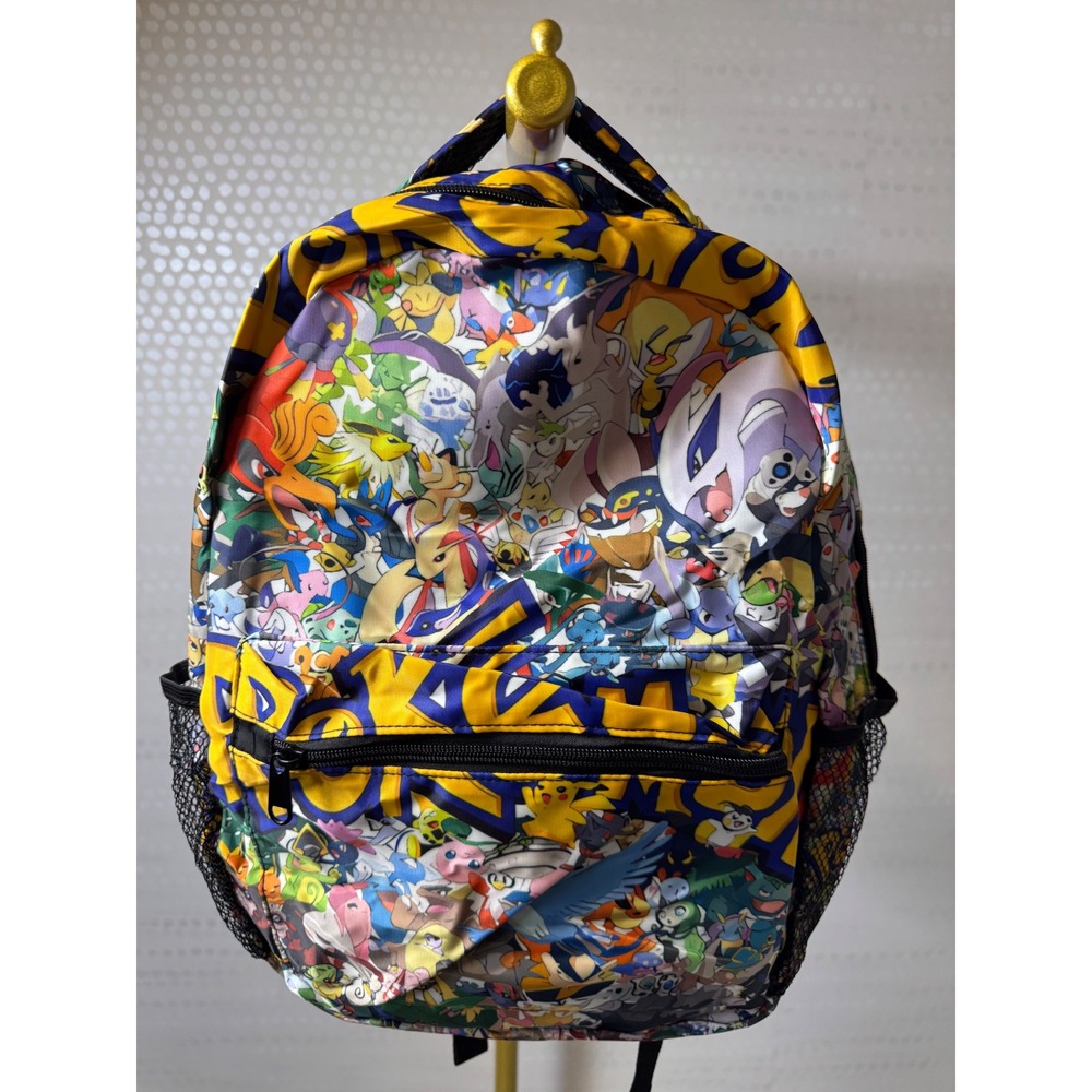 Pokemon Kids Backpack Lunch Bag Pencil Case 3-Piece Set Allover Character Print